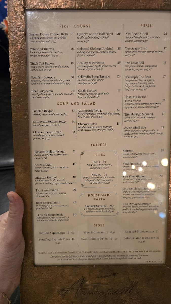 Autograph Brasserie Menu - Image 4